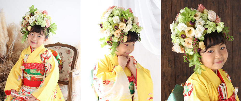 [写真]花人間
