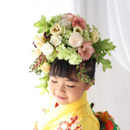 [写真]＜7歳限定＞生花を纏う七五三撮影会　with　HANANINGENFUKUOKA